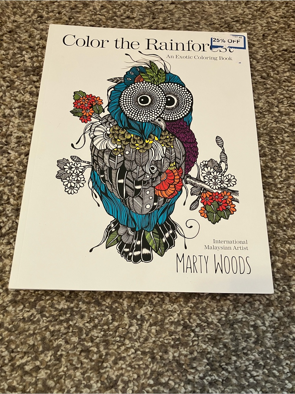 Color the Rainforest Adult Coloring Book by Marty Woods